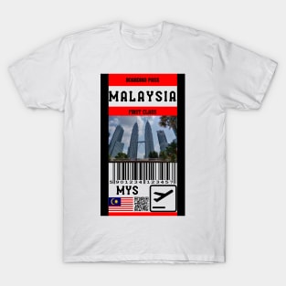 Malaysia first class boarding pass T-Shirt